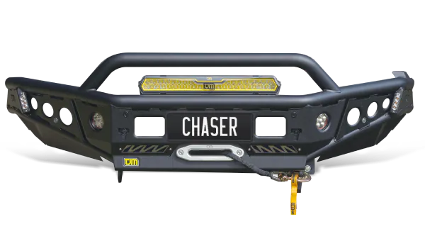 Chaser Bull Bar, MAZDA BT-50, Toyota Landcruiser, Hilux Bull Bar, Steel Black