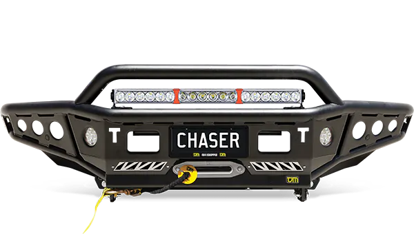 Chaser Bull Bar, MAZDA BT-50, Toyota Landcruiser, Hilux Bull Bar, Steel Black