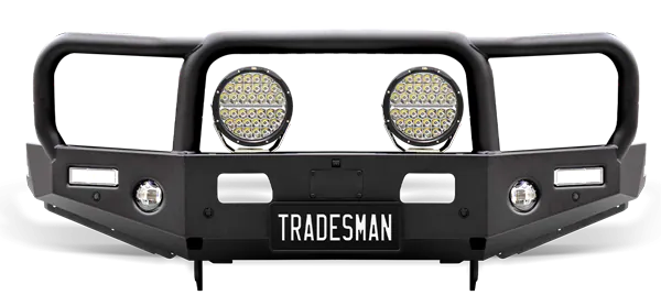 TTJM Tradesman , Black Steel Bullbar