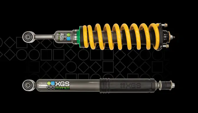 XGS Roamer, springs, shock absorbers