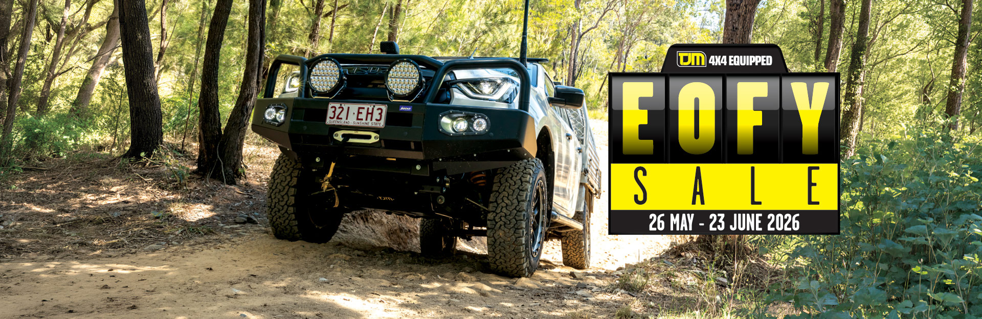 TJM's EOFY Sale! <br> 20% Off XGS Suspension, <br> Select Canopies, Bocar Trays +Accessories!
