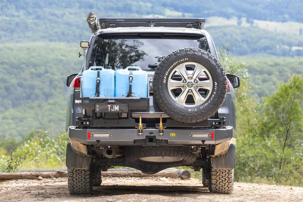 300 series rear bar, wheel carriers, tow bars